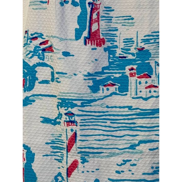 Lilly Pulitzer Delia Shift Dress Pique Knit Resort White Women's Size 6 excellen - Picture 8 of 13